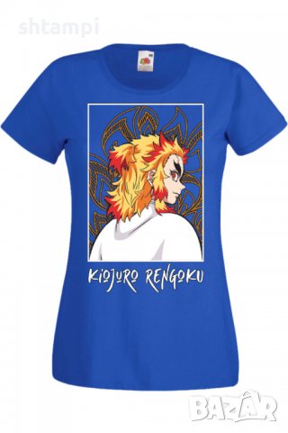 Дамска тениска Demon Slayer Kyojuro Rengoku 03,Анимация,игра,Празник,Повод., снимка 4 - Тениски - 38058127