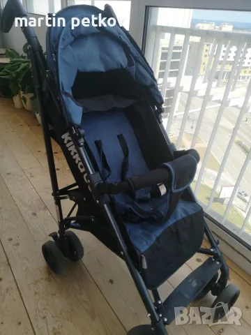 Лятна количка Kikka Boo Quincy Blue Melange, снимка 2 - Детски колички - 56006961