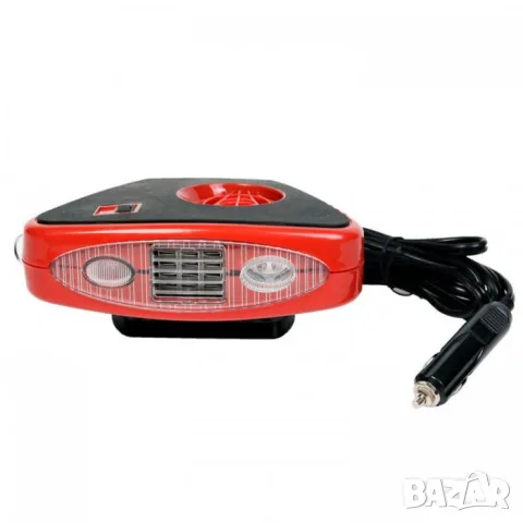 Автомобилна печка 12V 150W с керамичен нагревател и LED фенер