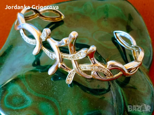 Много интересна сребърна гривна - проба 925, снимка 2 - Гривни - 47706706