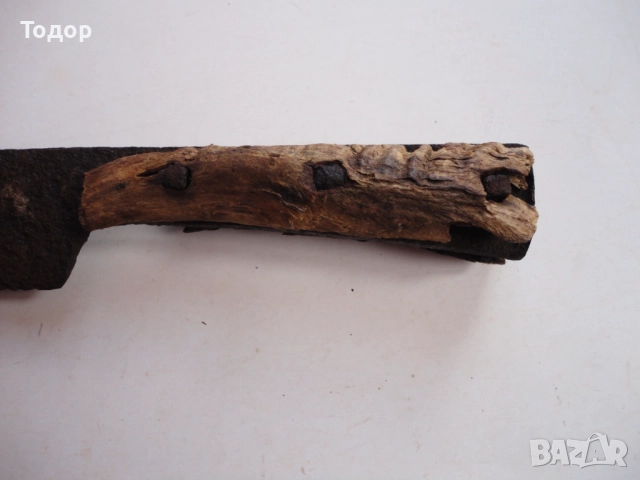 Голям старинен овчарски нож каракулак 2, снимка 5 - Ножове - 52824923