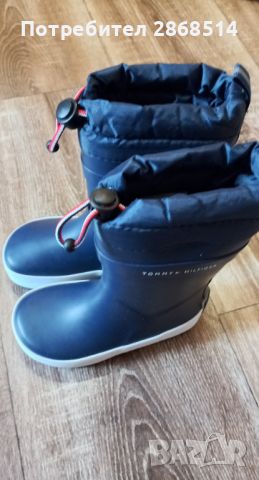 Детски ботуши Tommy Hilfiger, размер 24, снимка 4 - Детски обувки - 44207500