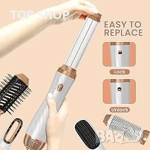 Четка- сешоар UKLISS 2023 6 в 1 Air Styler, снимка 8 - Сешоари - 49146228