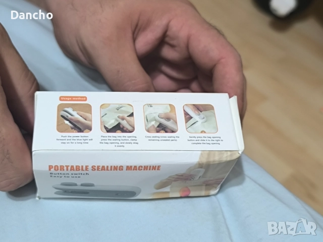 Уред за запечатване и рязане на пластмасови торбички за храна, снимка 3 - Други - 51597486