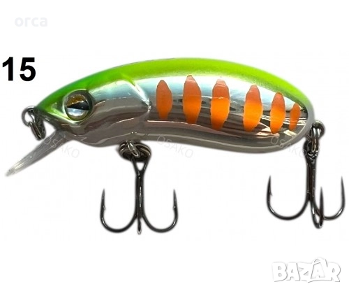 Воблер OSAKO CC35 Floating 35 mm – повърхностен воблер за хищници, снимка 15 - Такъми - 51888043