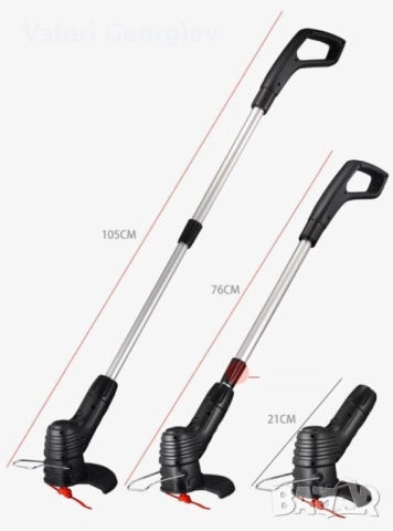 Акумулаторна ръчна градинска косачка за трева B i o n i c Trimmer, снимка 7 - Градинска техника - 52417952