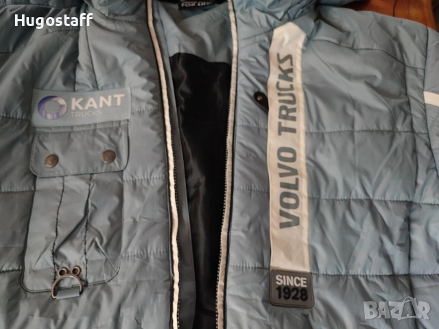 Мъжко оригинално топло Зимно Яке Шуба парка качулка VOLVO TRUCKS SINCE 1928 ХХЛ, снимка 5 - Якета - 52581584