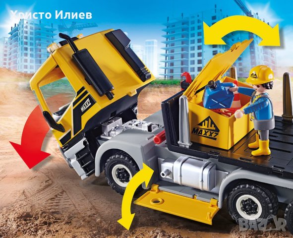 Playmobil 70444 City Action Голям строителен камион Нов конструктор, снимка 7 - Конструктори - 39681850