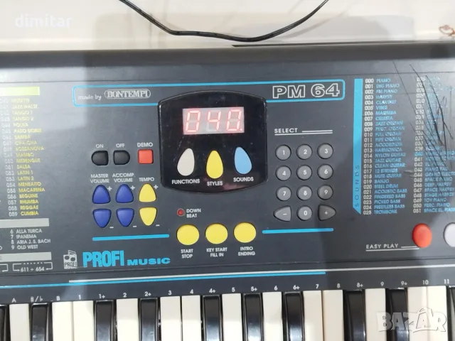 Синтезатор BONTEMPI  PROFI music PM 64 , снимка 3 - Синтезатори - 56512511