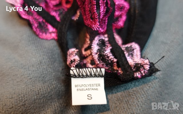 Ново прозрачно тюлено бюстиет/топ S размер на розови и лилави целувки, снимка 9 - Корсети, бюстиета, топове - 37944847