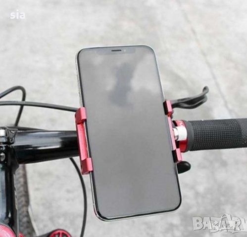 Алуминиева стойка за телефон за велосипед, мотор, АТВ, 50/100мм, черен, снимка 4 - Аксесоари за велосипеди - 32008061