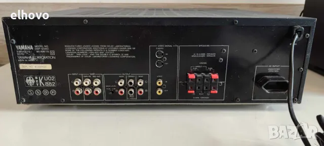 Стерео усилвател Yamaha DSP-E580, снимка 7 - Ресийвъри, усилватели, смесителни пултове - 49298280