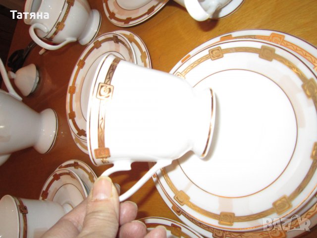 ссервиз за кафе  и чай   KAHLA  /  БОХЕМИЯ-ПРОИЗВОДИТЕЛ, снимка 6 - Сервизи - 28894453