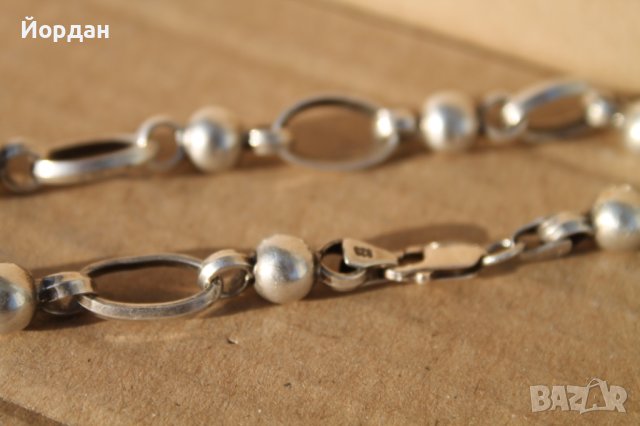 Сребърен синджир , снимка 7 - Колиета, медальони, синджири - 44497418
