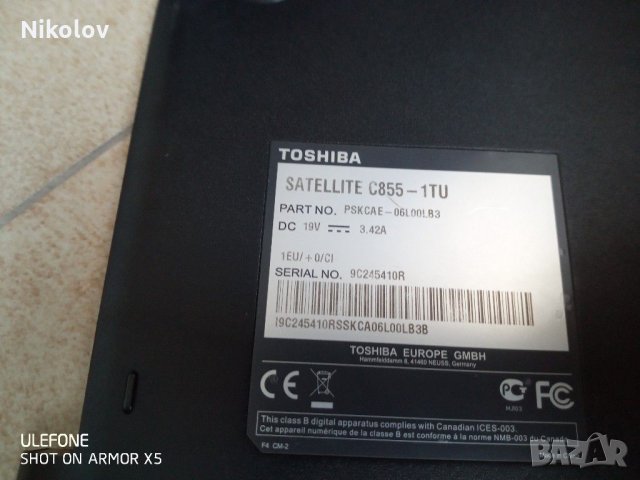 TOSHIBA Satellite  C855 Лаптоп на части, снимка 2 - Части за лаптопи - 30791441