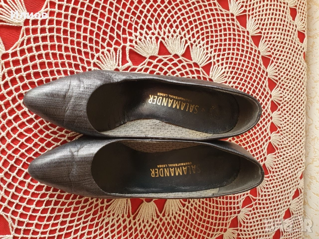 Salamander-стил и комфорт в сиво, снимка 10 - Дамски обувки на ток - 52203714