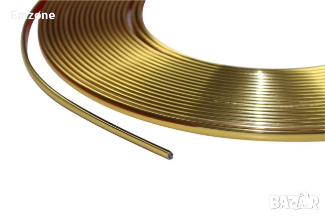 10м х 8мм Златна Универсална Декоративна лайстна лайсна Самозалепваща лента Интериор Автомобил , снимка 2 - Аксесоари и консумативи - 40505340