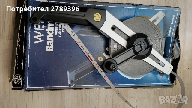 Немска професионална стоманена ролетка 50 м., снимка 2 - Други инструменти - 51325358