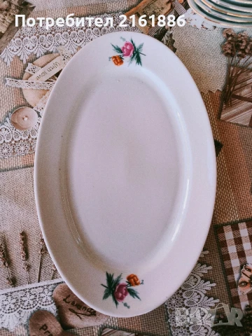 Порцеланови чинии елипса, снимка 2 - Чинии - 50656562