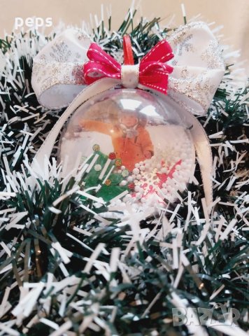 Коледни топки със снимка, снимка 2 - Декорация за дома - 31068897
