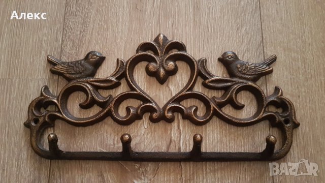 Чугунена закачалка с пиленца. Англия, Нова!, снимка 3 - Закачалки - 25097347