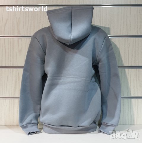 Нов детски изчистен суичър в тъмносив цвят с качулка, снимка 7 - Детски анцузи и суичери - 38173737