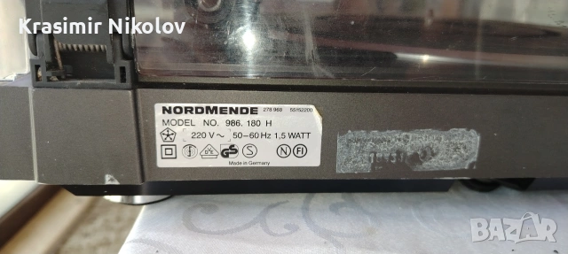 Грамофон Nordmende RP 1006. , снимка 7 - Грамофони - 54171933