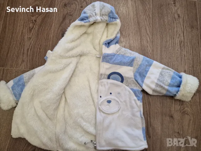 Бебешка пухена жилетка- 74 размер, снимка 2 - Бодита за бебе - 49055749