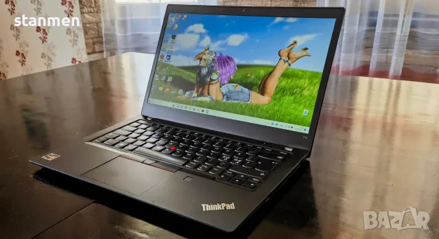 Продавам Гаранционнен TouchScreen Lenovo ThinkPad T14/IPSматFHDсKам/12x2.1ghzThr/16gb/nVme256gb/AmdR