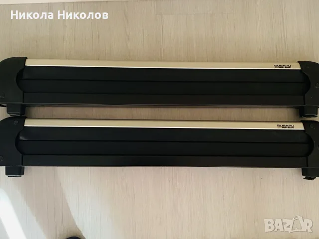 Напрчечни греди за Subaru Tribeca с  интегриран рейлинг+ ски холдъри., снимка 5 - Аксесоари и консумативи - 55790272
