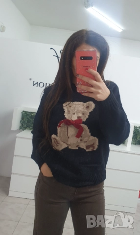 Пуловер с мече 2 цвята , снимка 3 - Блузи с дълъг ръкав и пуловери - 52617515