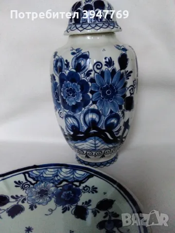 ръчно рисуван порцеланов сервиз, снимка 2 - Чинии - 47404836