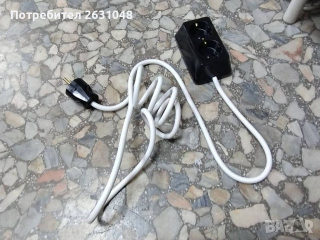 Удължител с кабел (разклонител) с 2 гнездна, снимка 4 - Други стоки за дома - 42520278