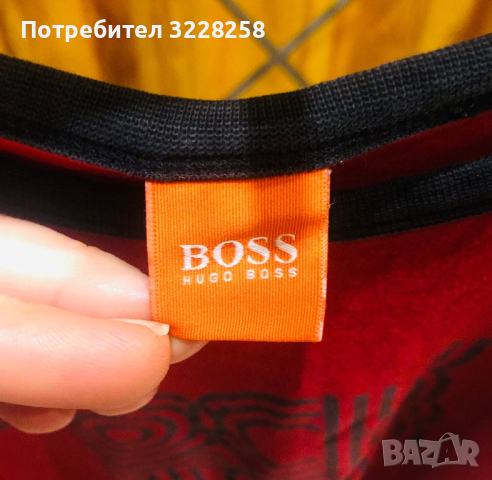 Мъжка тениска”BOSS”- размер М, снимка 3 - Тениски - 44816287
