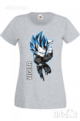 Дамска тениска Аниме Манга Dragon Ball Z Vegeta,Анимация,игра,Празник,Повод.