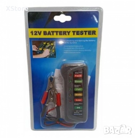 Тестер за автомобилен акумулатор 12V, снимка 4 - Аксесоари и консумативи - 52482331