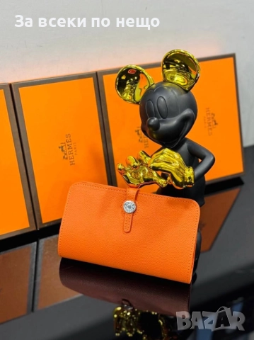 Hermes Дамско Портмоне Естествена Кожа Хермес - Налични Различни Цветове Код E923, снимка 2 - Портфейли, портмонета - 51940227