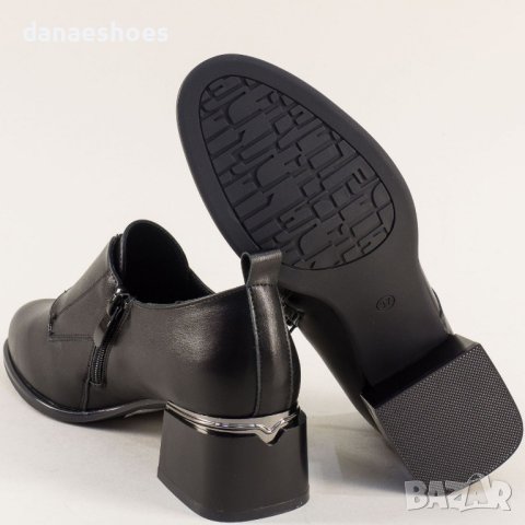 Дамски обувки с ток в черно , снимка 5 - Дамски обувки на ток - 42270656