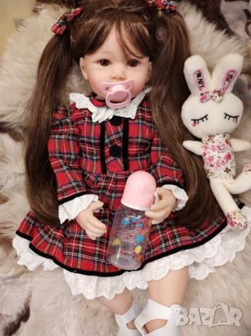 Кукла реборн, реалистична кукла , преродено бебе, reborn baby, силиконово тяло, снимка 3 - Кукли - 52083083