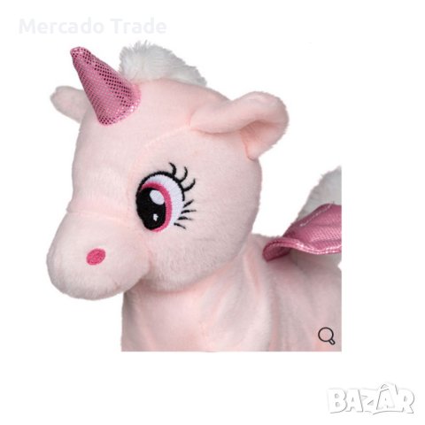 Механичен еднорог Mercado Trade, Със светлини и движение, Розов, снимка 2 - Електрически играчки - 42733399