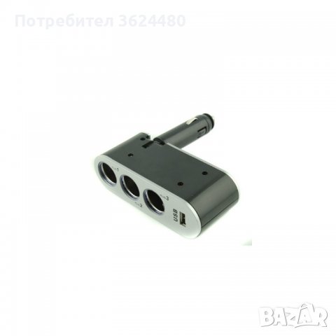 Разклонител за запалка с 3 гнезда и USB, 12V-24V, снимка 6 - Аксесоари и консумативи - 39487649