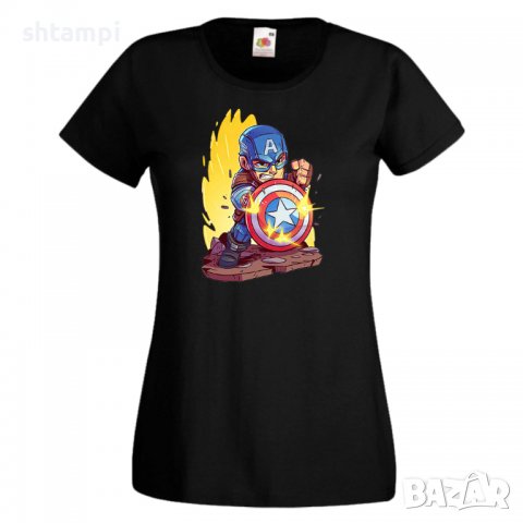 Дамска тениска Marvel Captain America 2 Игра,Изненада,Подарък,Геймър,, снимка 2 - Тениски - 36740956