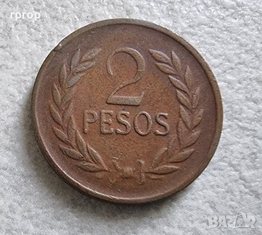 Монети.  Колубия. 1 цент и 2 песо. 1969 и 1979 г . , снимка 4 - Нумизматика и бонистика - 42482529