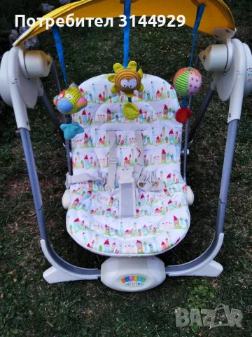  Електрическа бебешка люлка Chicco Polly Swing / Почти НОВА, снимка 16 - Детски люлки - 56012191