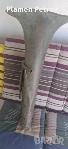 Туба муз инструмент , снимка 2 - Антикварни и старинни предмети - 51719914