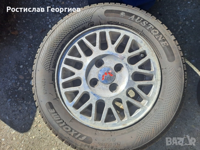 Алуминиеви джанти 13 " 4.100 с всесезонни гуми, снимка 8 - Гуми и джанти - 54070208