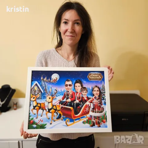 коледна карикатура за цялото семейното , снимка 2 - Коледни подаръци - 48173012