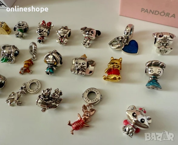 S925 Сребърни талисмани Pandora ALE - Disney , Mickey , Ариел и други, снимка 7 - Бижутерийни комплекти - 50666451