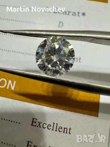 Диамант 1.2 карата , мойсанит , за бижу и подарък, снимка 4 - Други - 46224540