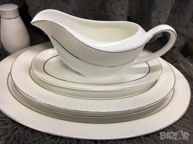 Сервиз за хранене "Цветето на живота"за 12 човека използваем в съдомиялна машина, снимка 4 - Сервизи - 38703698